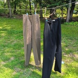 Liz Claiborne Brown and Black Checkered Set. Size 12